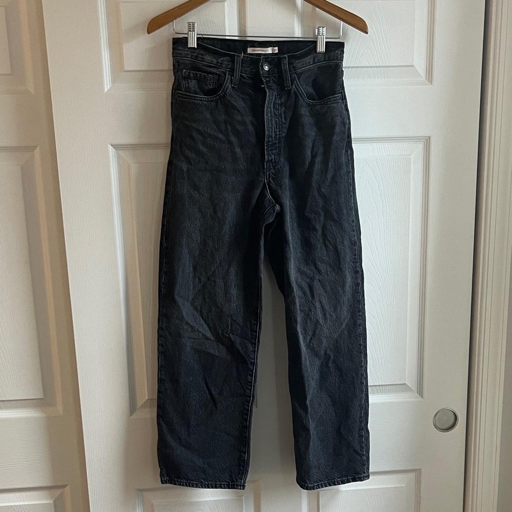 Levi’s Ribcage Black Straight Jeans
